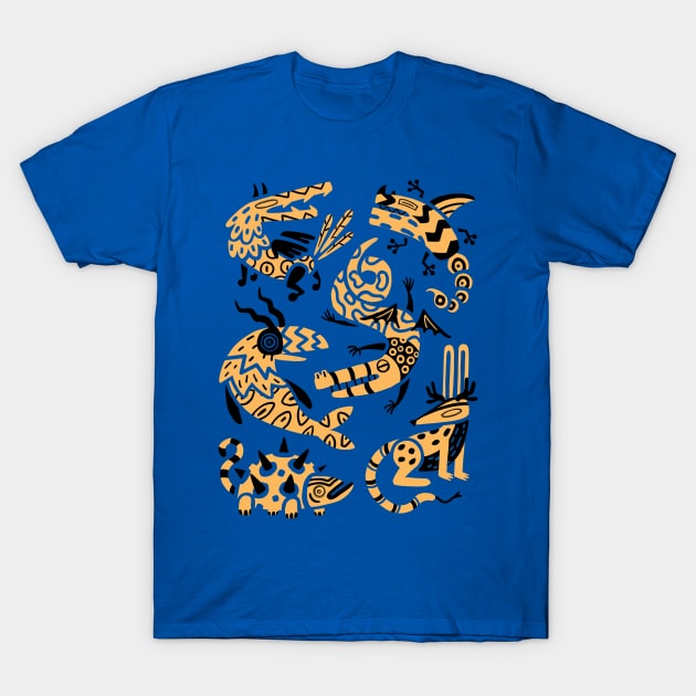 Yellow Alebrijes T-Shirt by Daniel Avina